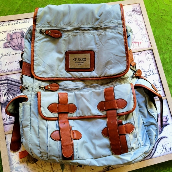 Guess Bags Vintage Large Guess Laptop Backpack Poshmark